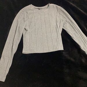 grey love sleeve shirt